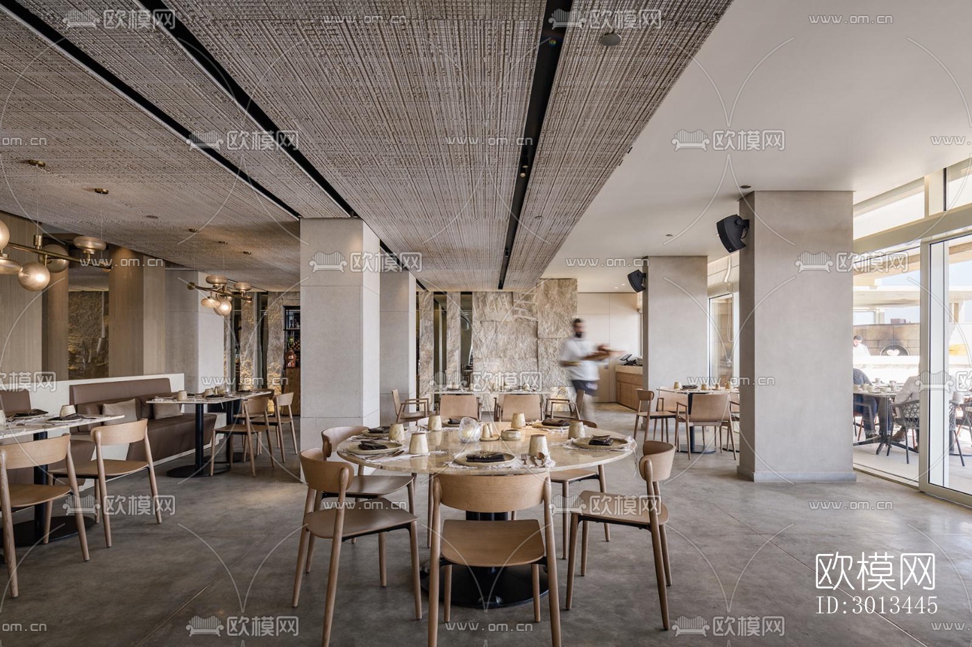 侘寂西餐厅效果图下载（渲染图8）