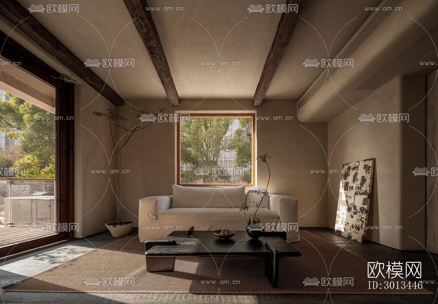 侘寂西餐厅效果图下载（渲染图8）