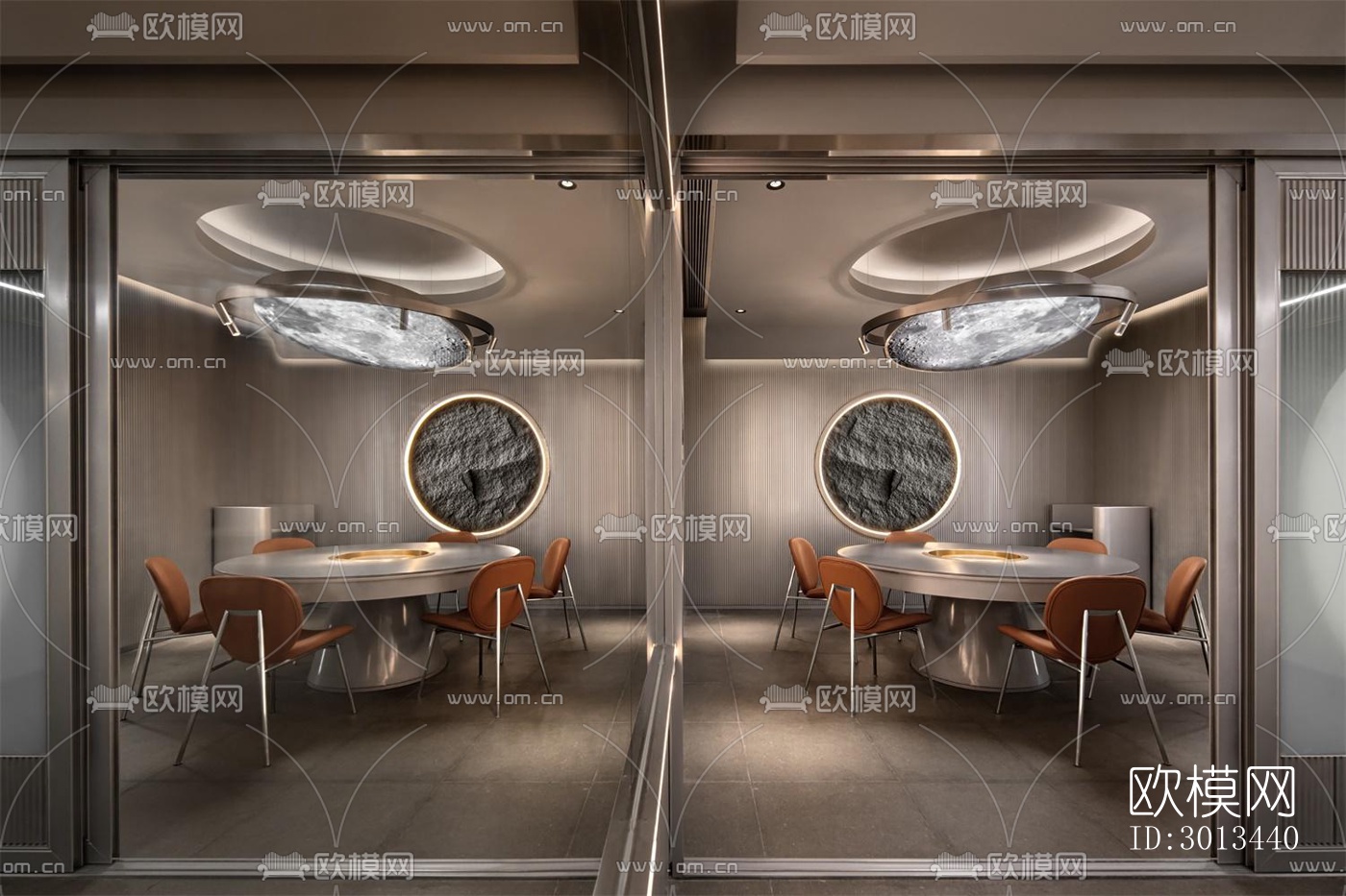 现代火锅烤肉效果图下载（渲染图2）