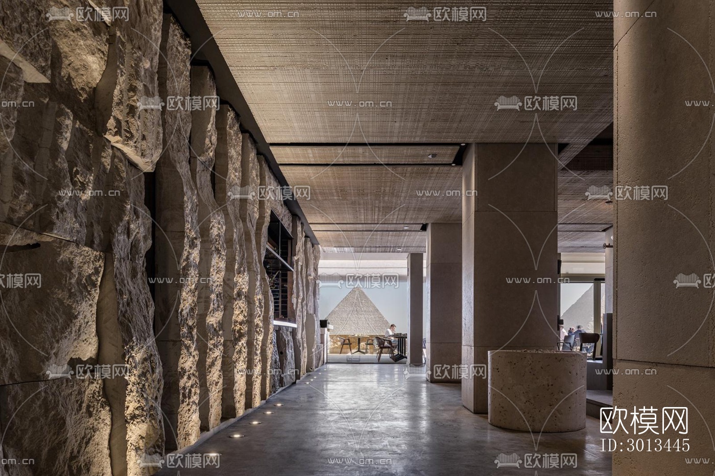 侘寂西餐厅效果图下载（渲染图7）