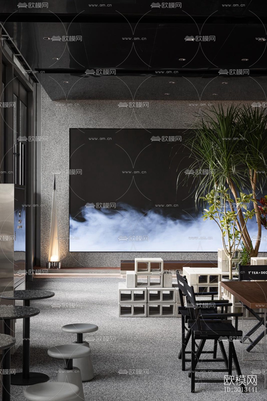 工业风茶馆效果图下载（渲染图6）