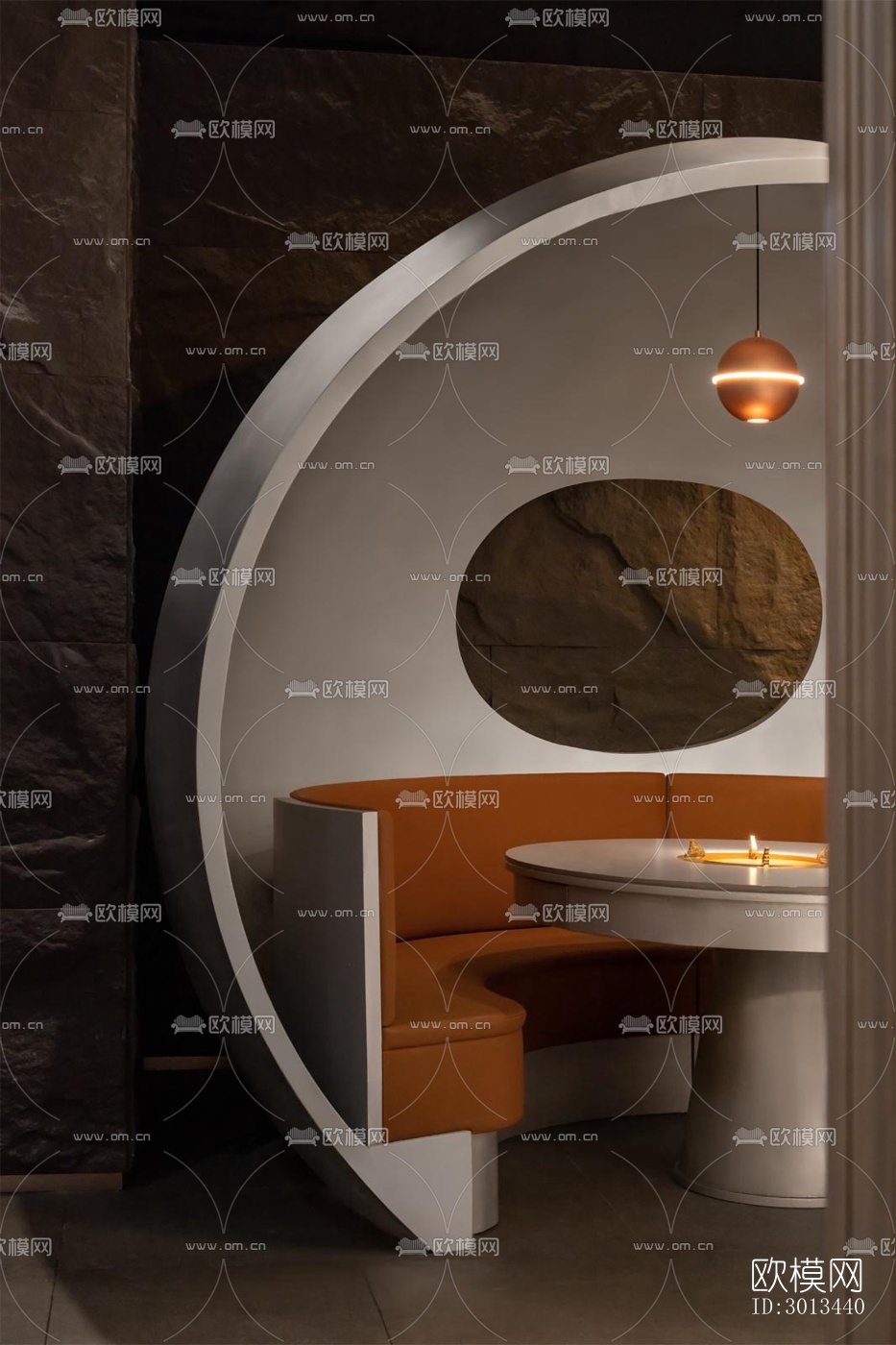 现代火锅烤肉效果图下载（渲染图9）