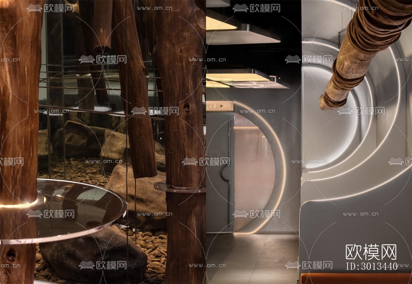 现代火锅烤肉效果图下载（渲染图7）