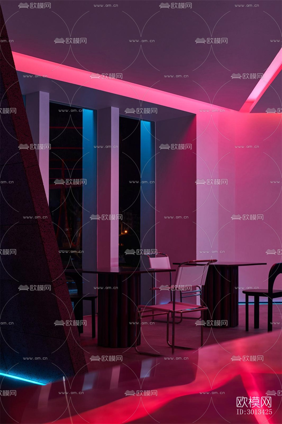 工业风咖啡奶茶效果图下载（渲染图10）