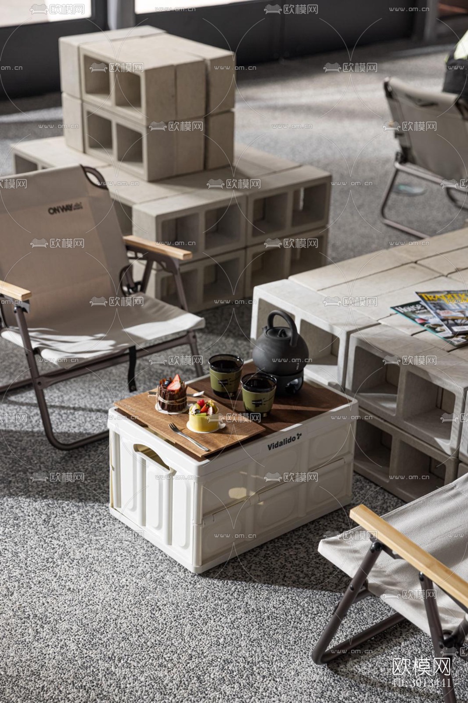 工业风茶馆效果图下载（渲染图9）