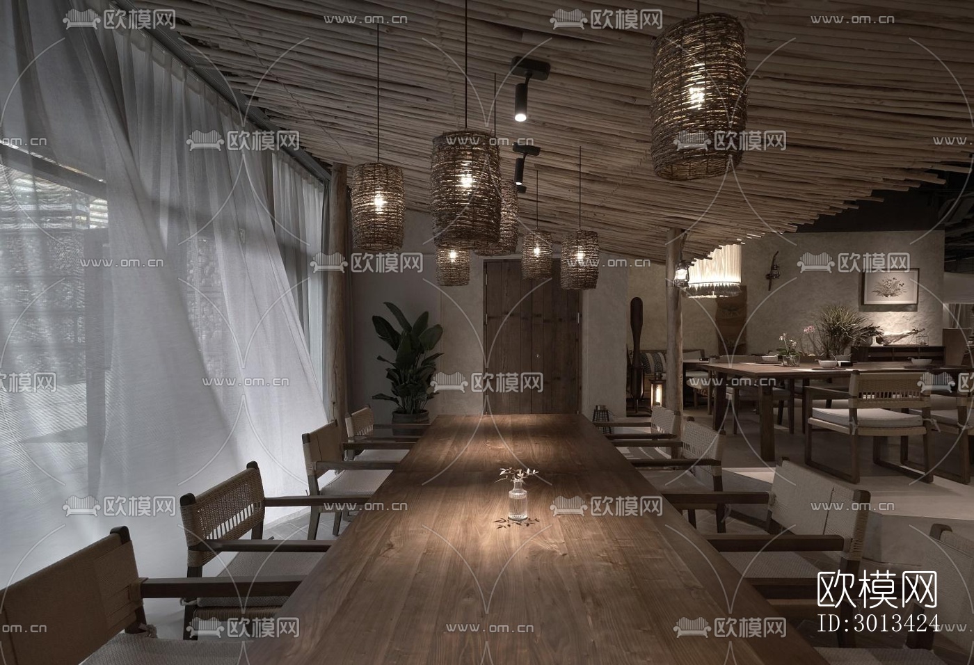 侘寂咖啡奶茶效果图下载（渲染图12）