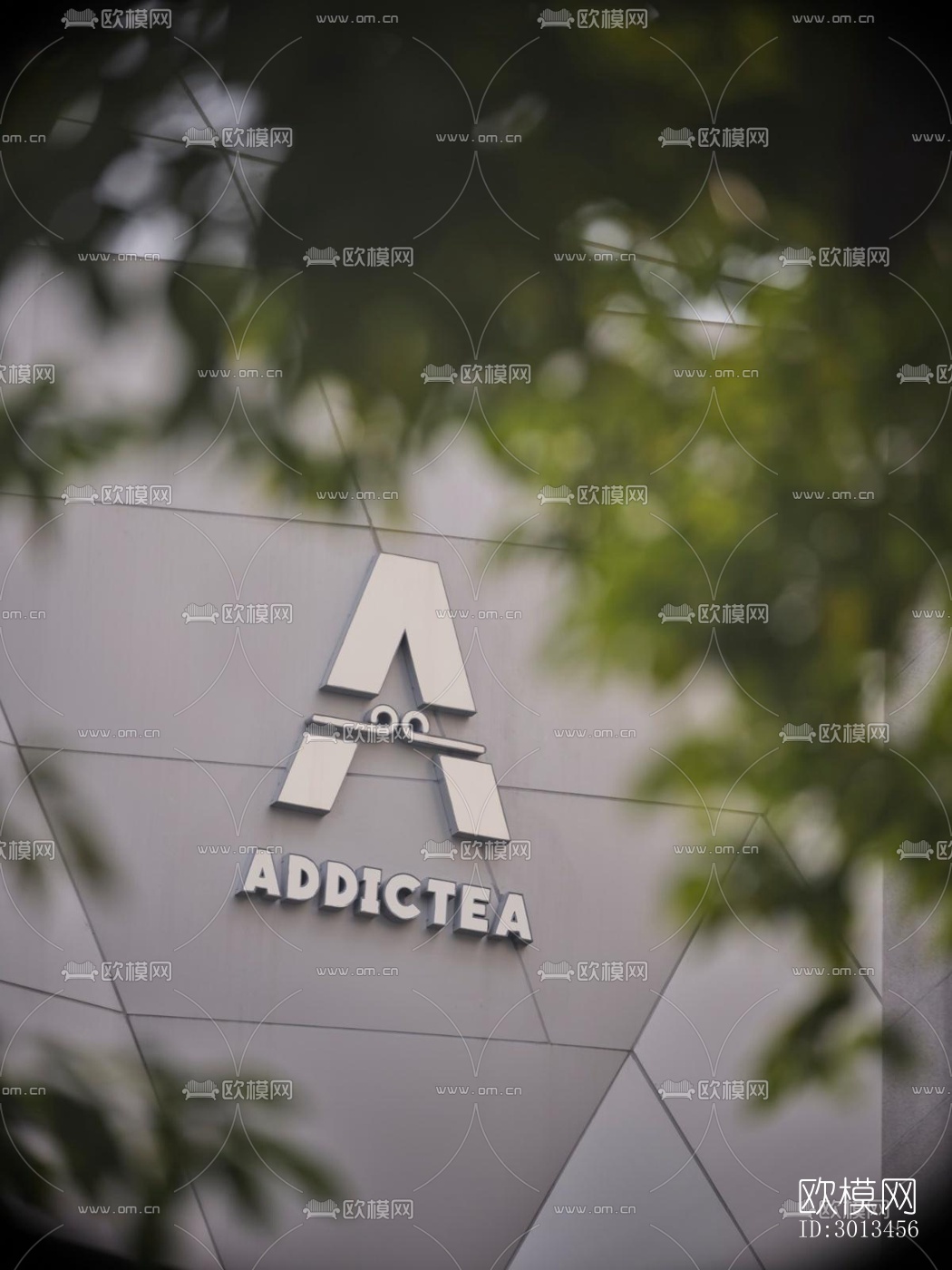 高级灰西餐厅效果图下载（渲染图2）