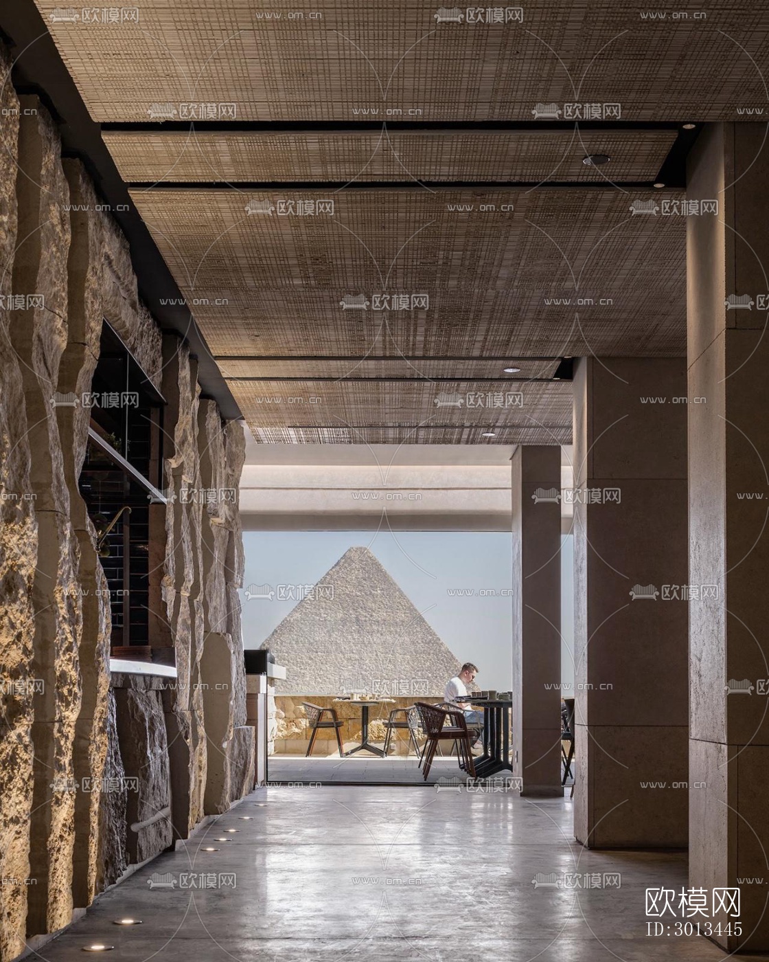 侘寂西餐厅效果图下载（渲染图9）