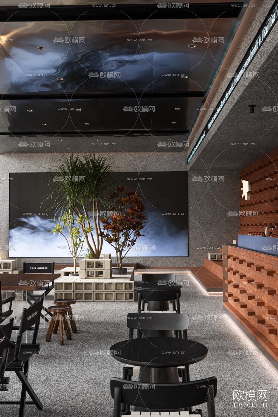 工业风茶馆效果图下载（渲染图15）