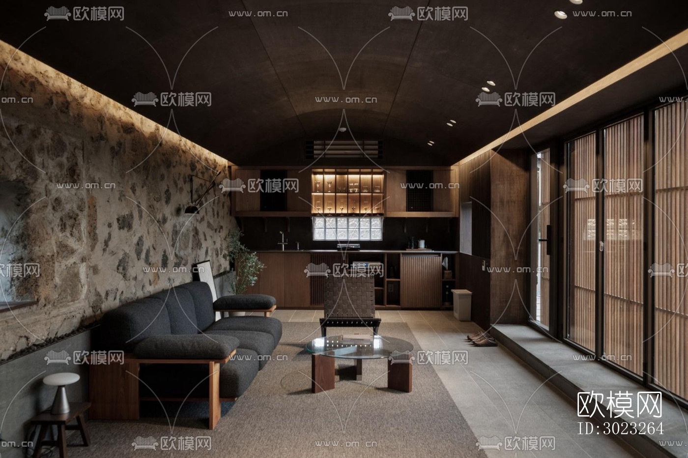 侘寂酒店民宿效果图下载（渲染图12）