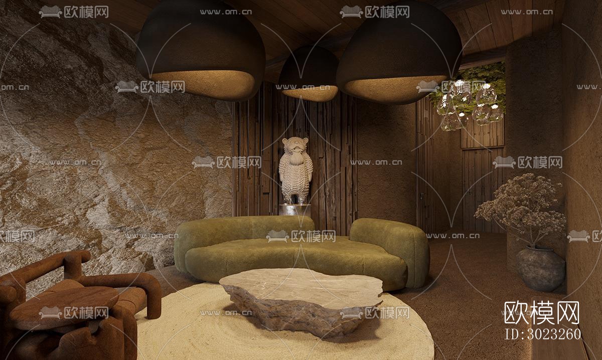 侘寂酒店民宿效果图下载（渲染图10）