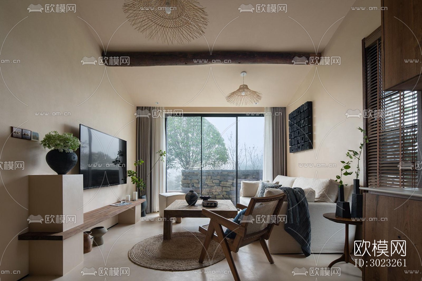 侘寂酒店民宿效果图下载（渲染图16）