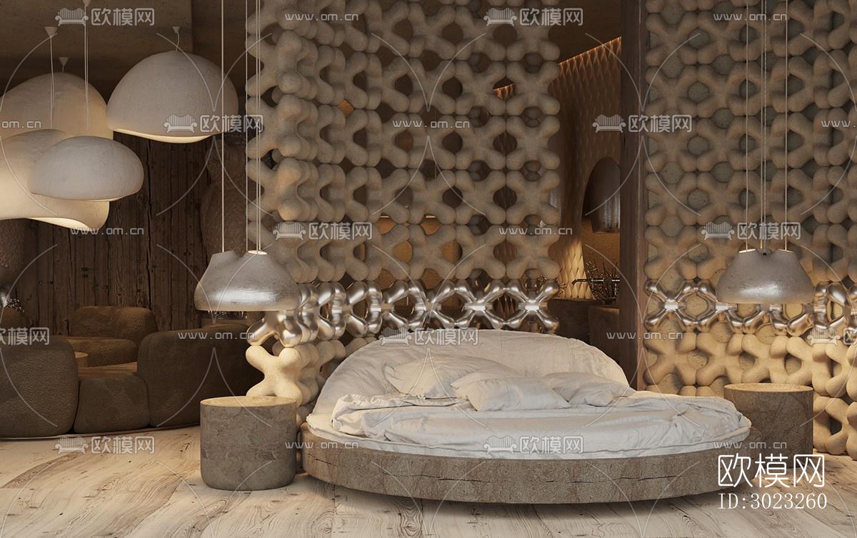 侘寂酒店民宿效果图下载（渲染图3）