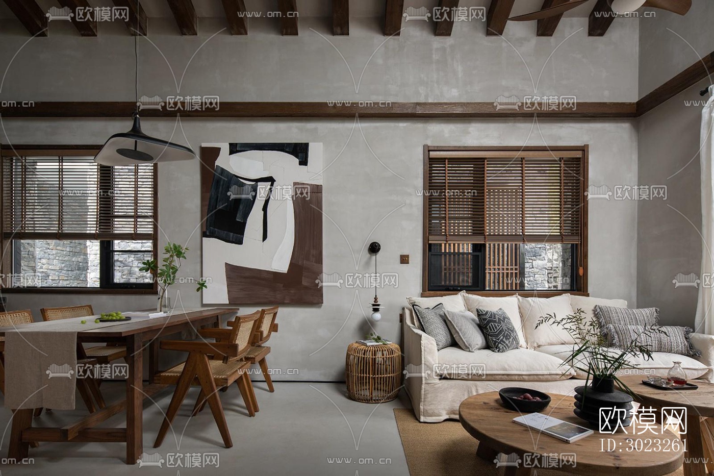 侘寂酒店民宿效果图下载（渲染图12）