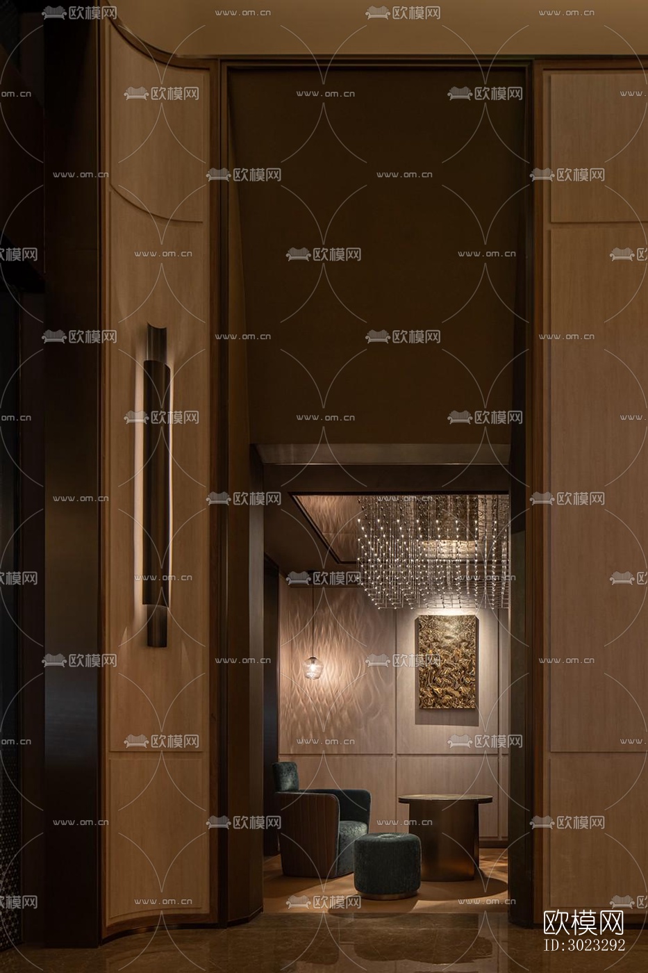 现代酒店民宿效果图下载（渲染图12）