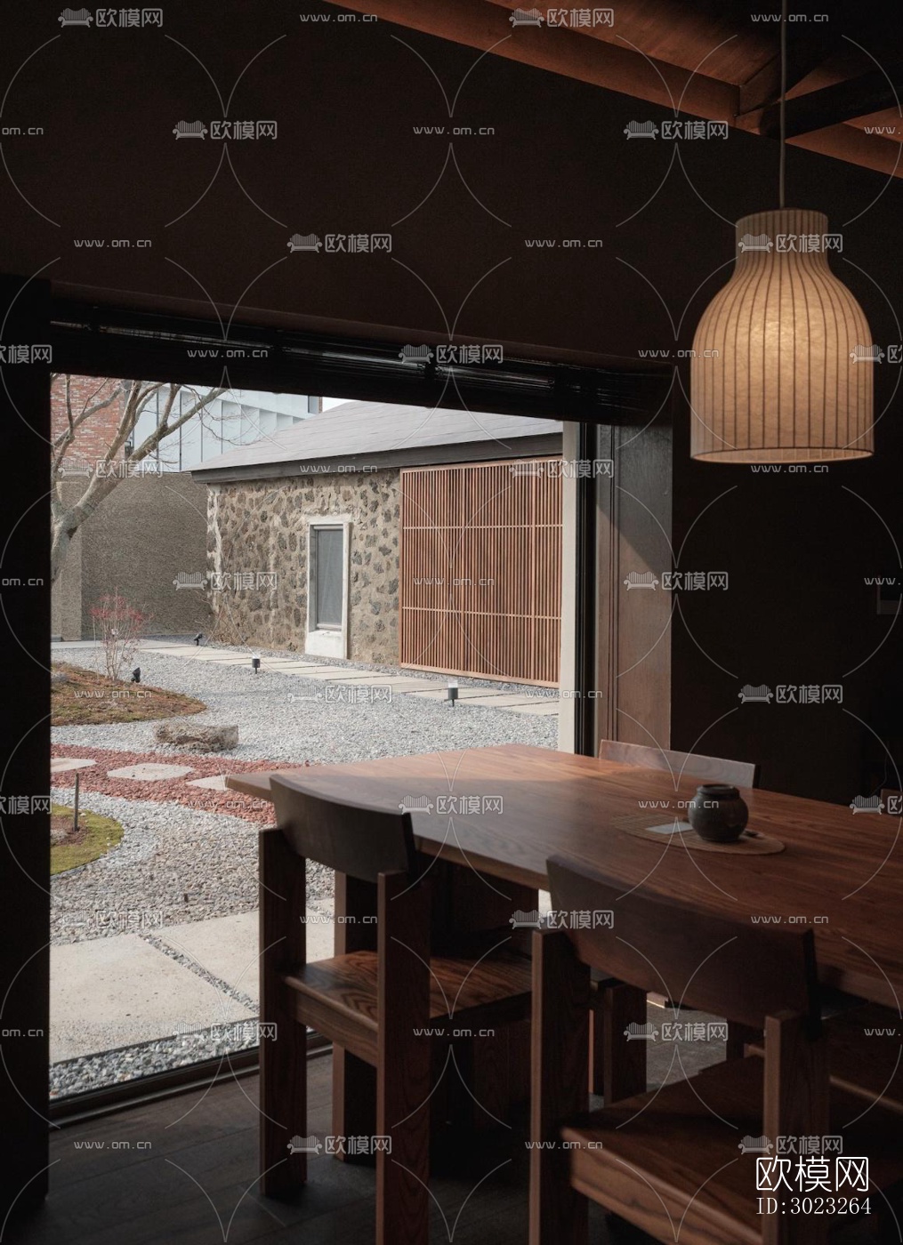 侘寂酒店民宿效果图下载（渲染图9）