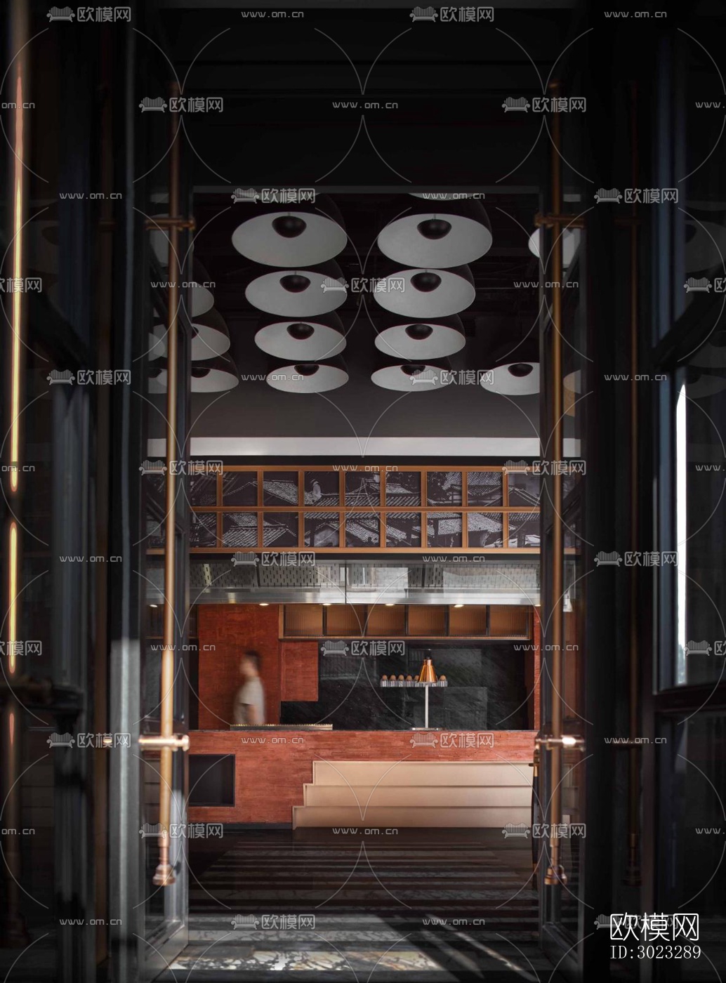 现代酒店民宿效果图下载（渲染图3）