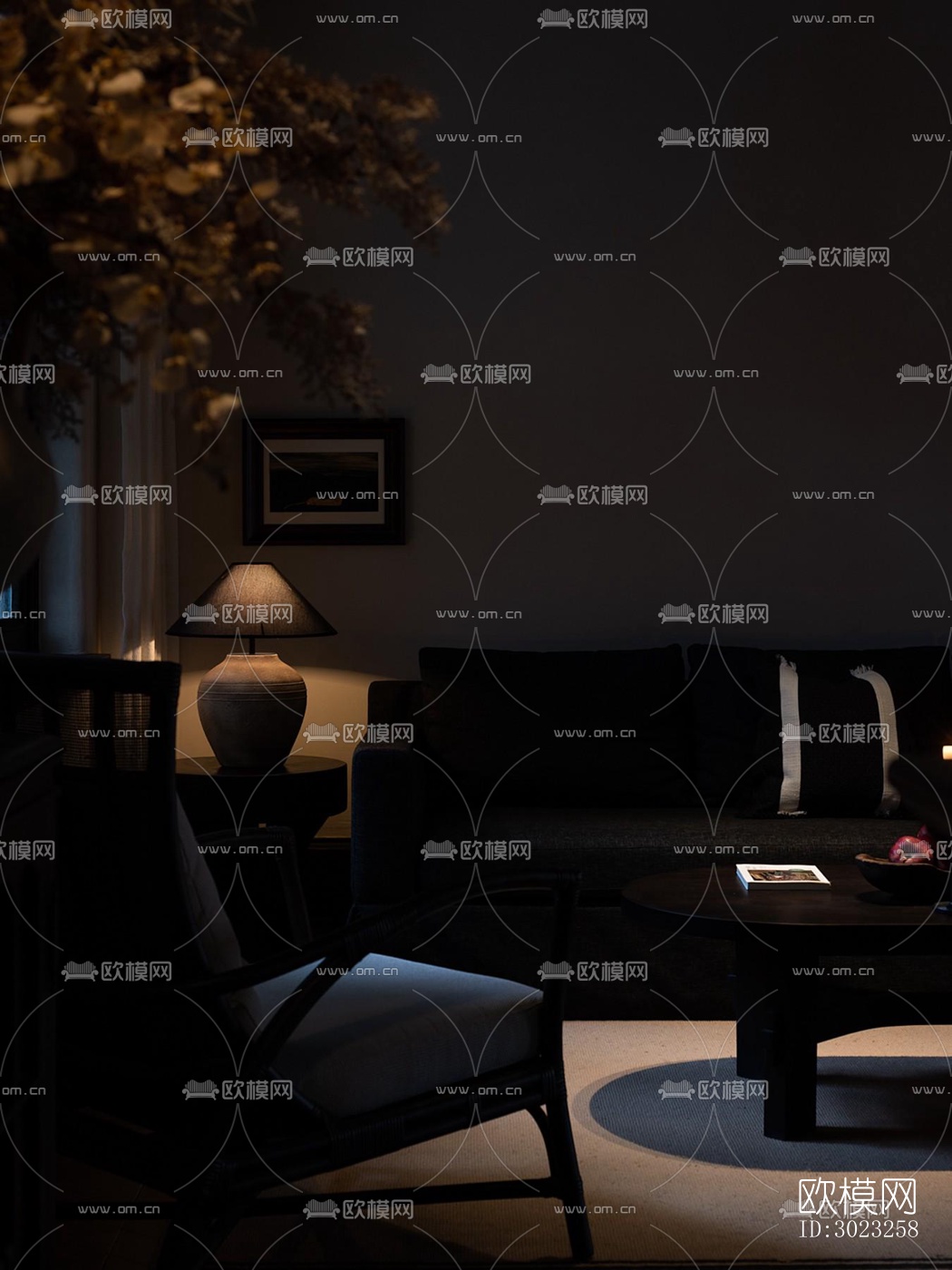 中古风酒店民宿效果图下载（渲染图20）