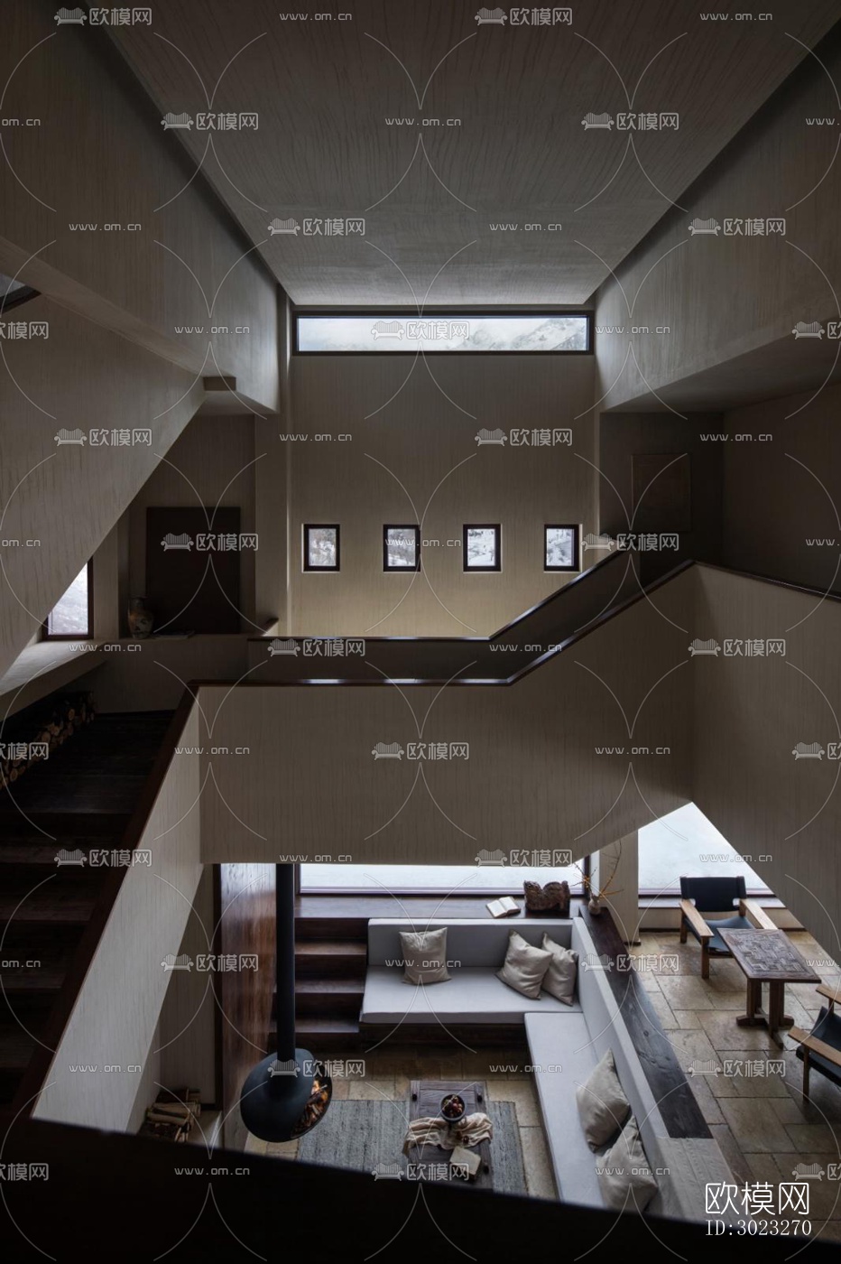 北欧酒店民宿效果图下载（渲染图8）