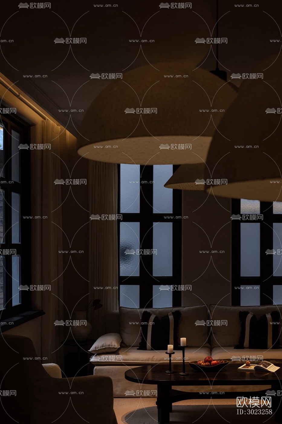 中古风酒店民宿效果图下载（渲染图18）