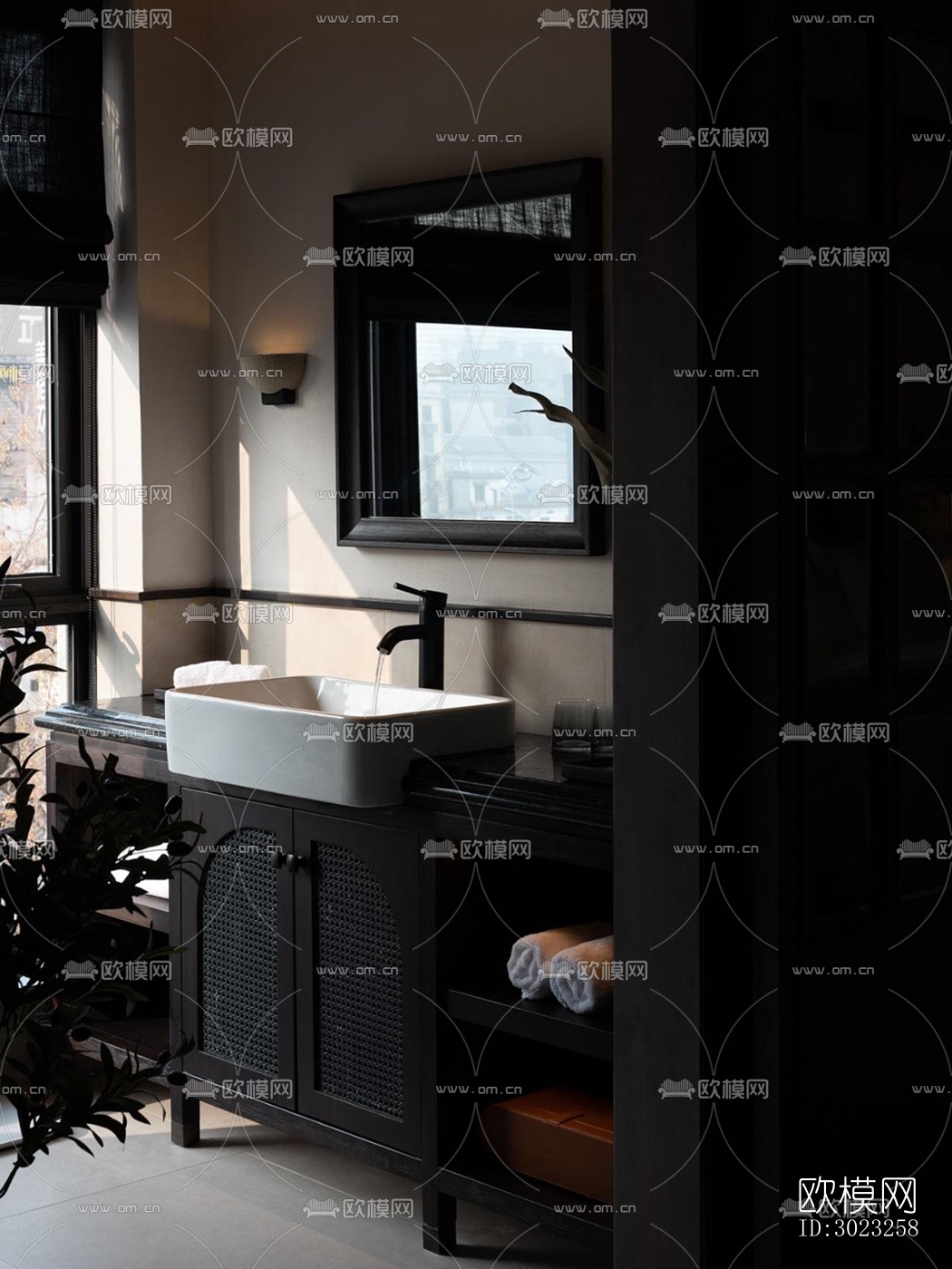 中古风酒店民宿效果图下载（渲染图16）