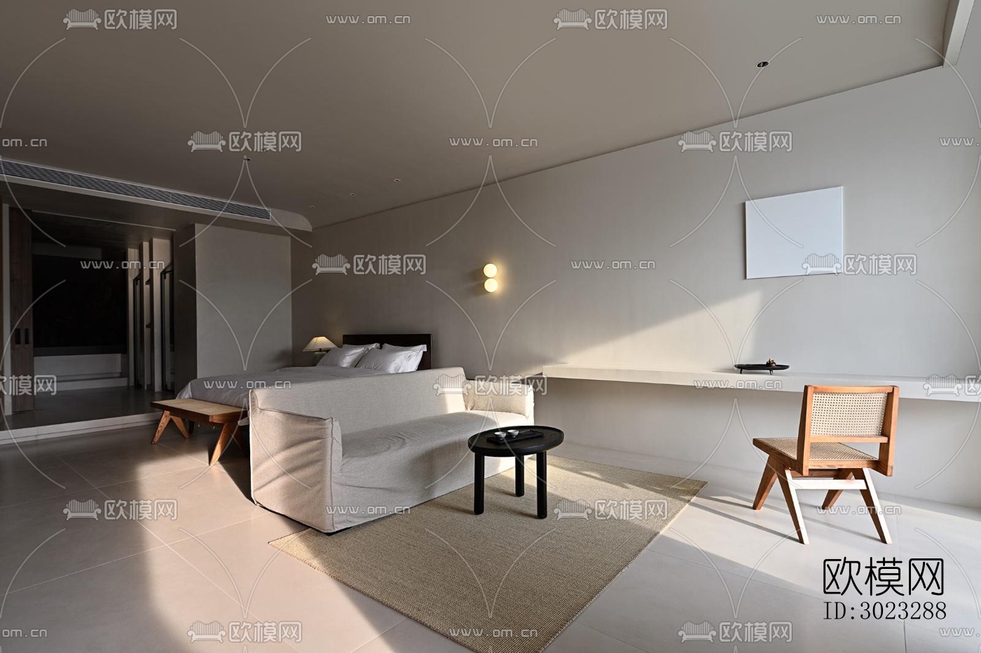 现代酒店民宿效果图下载（渲染图8）