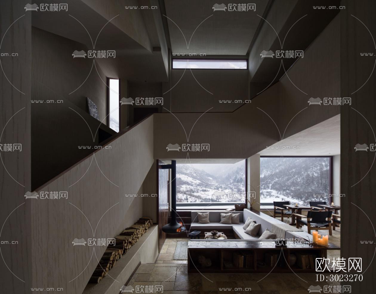 北欧酒店民宿效果图下载（渲染图7）