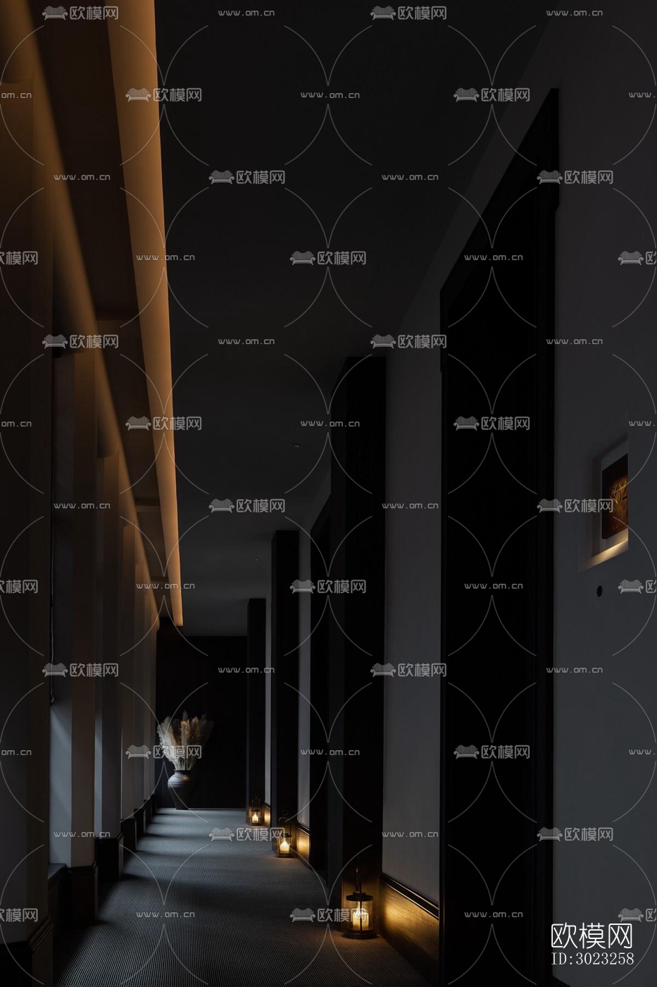 中古风酒店民宿效果图下载（渲染图2）