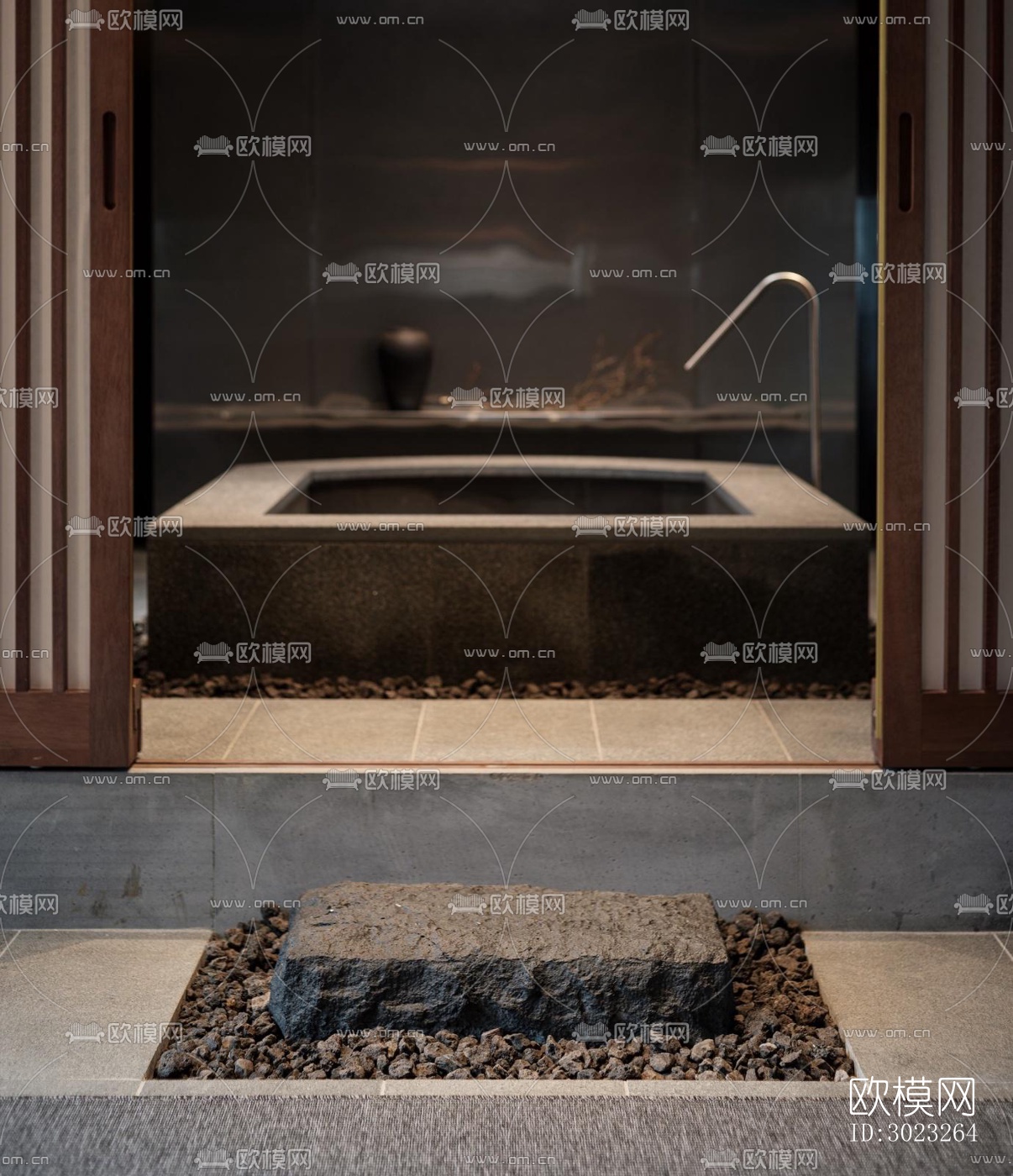 侘寂酒店民宿效果图下载（渲染图7）