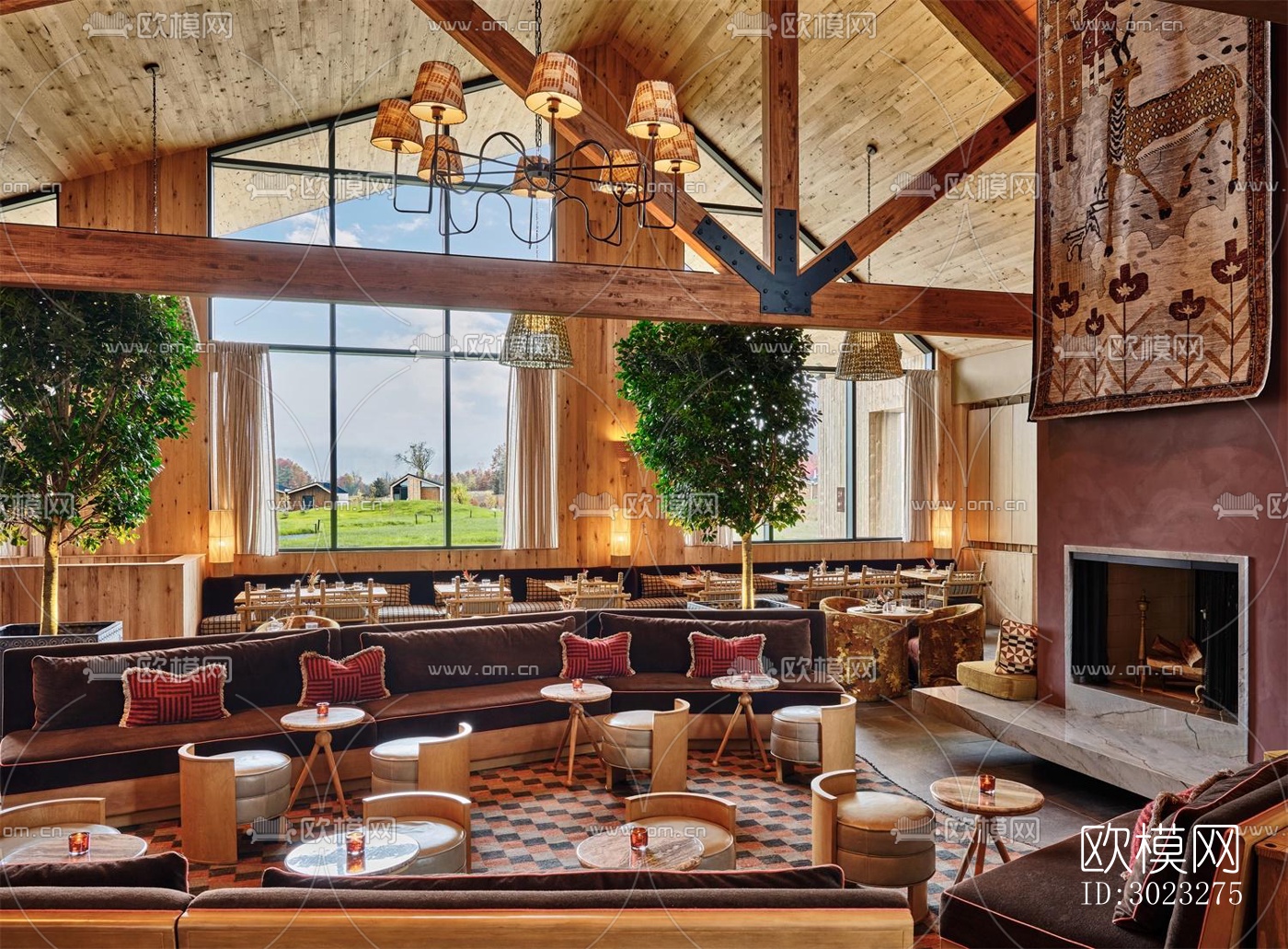 北欧酒店民宿效果图下载（渲染图2）