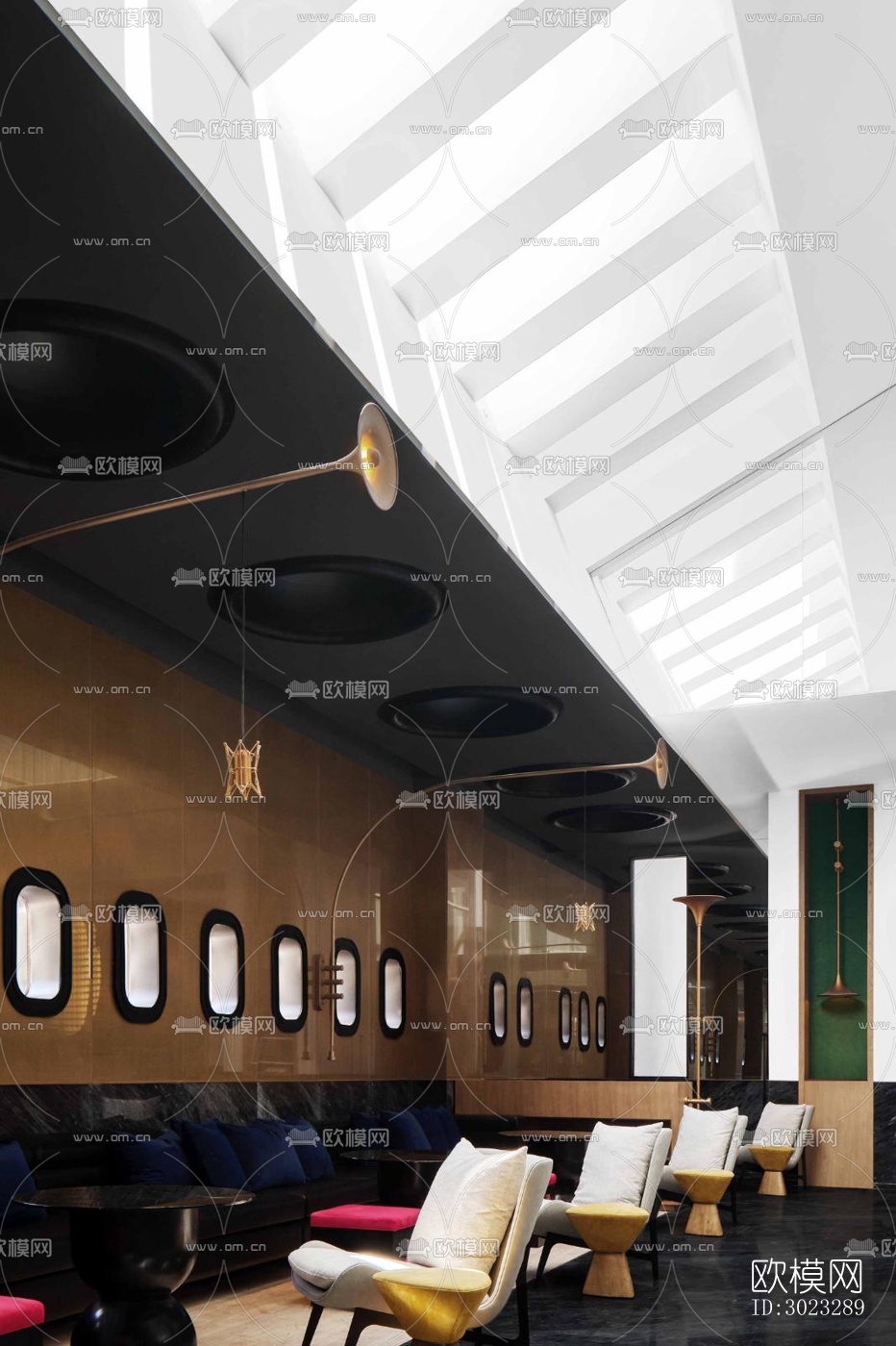 现代酒店民宿效果图下载（渲染图10）