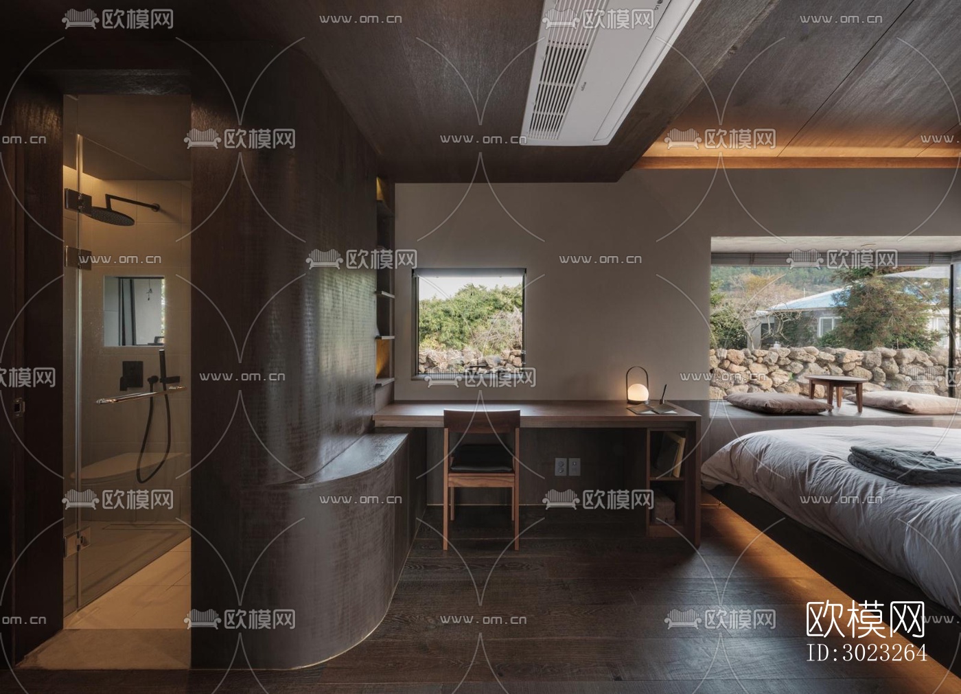 侘寂酒店民宿效果图下载（渲染图3）