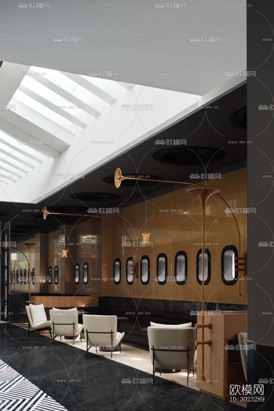 现代酒店民宿效果图下载（渲染图15）