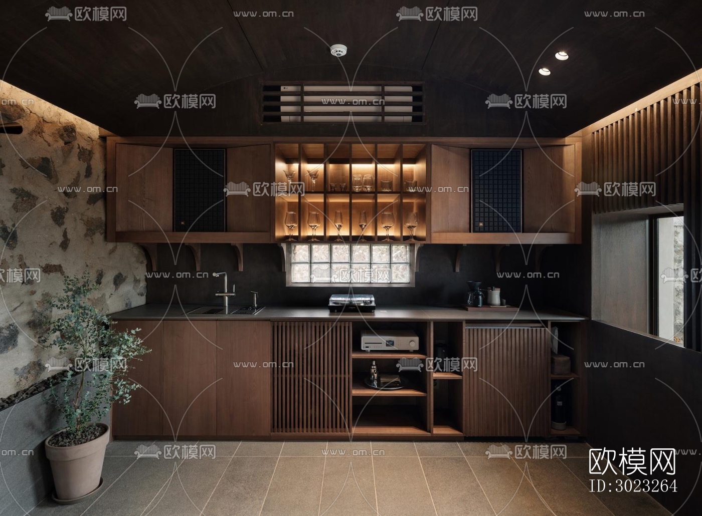 侘寂酒店民宿效果图下载（渲染图16）