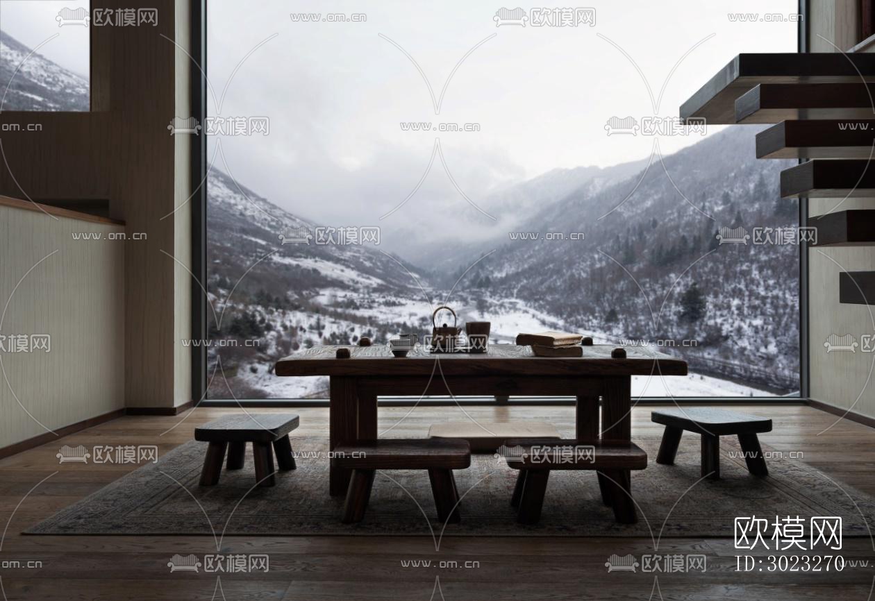 北欧酒店民宿效果图下载（渲染图2）