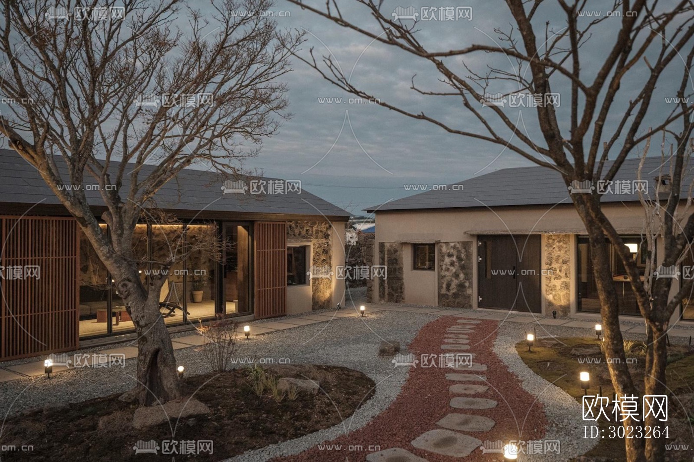 侘寂酒店民宿效果图下载（渲染图11）