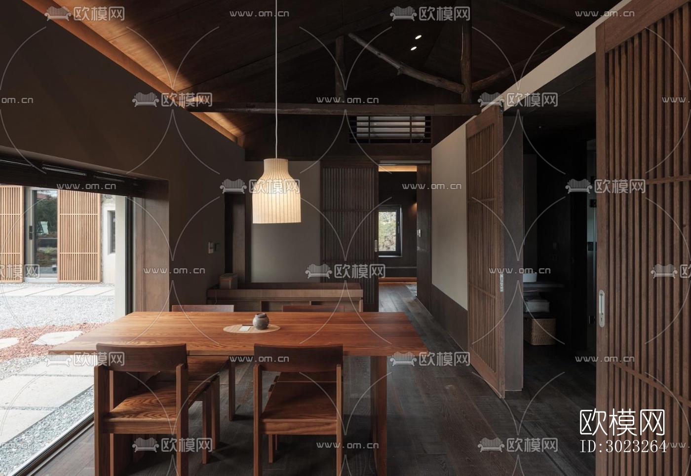 侘寂酒店民宿效果图下载（渲染图4）