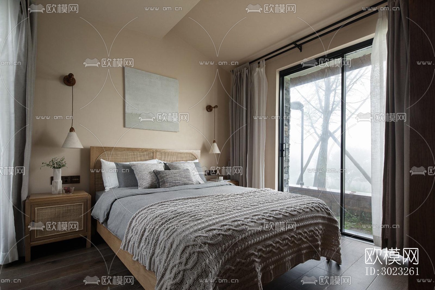 侘寂酒店民宿效果图下载（渲染图13）