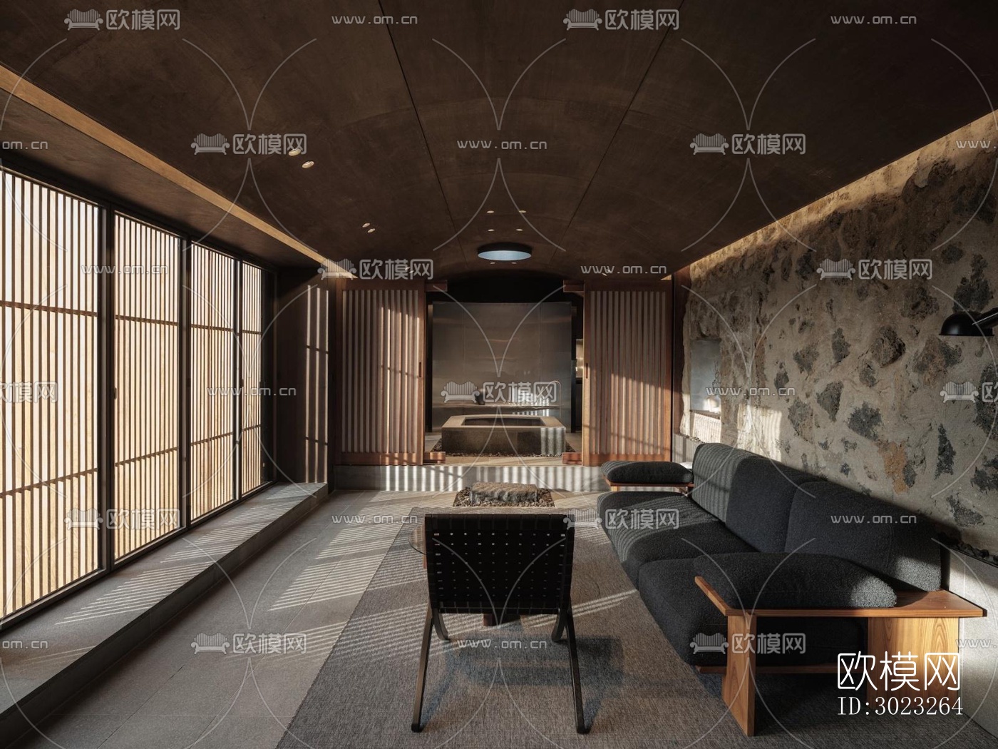 侘寂酒店民宿效果图下载（渲染图5）