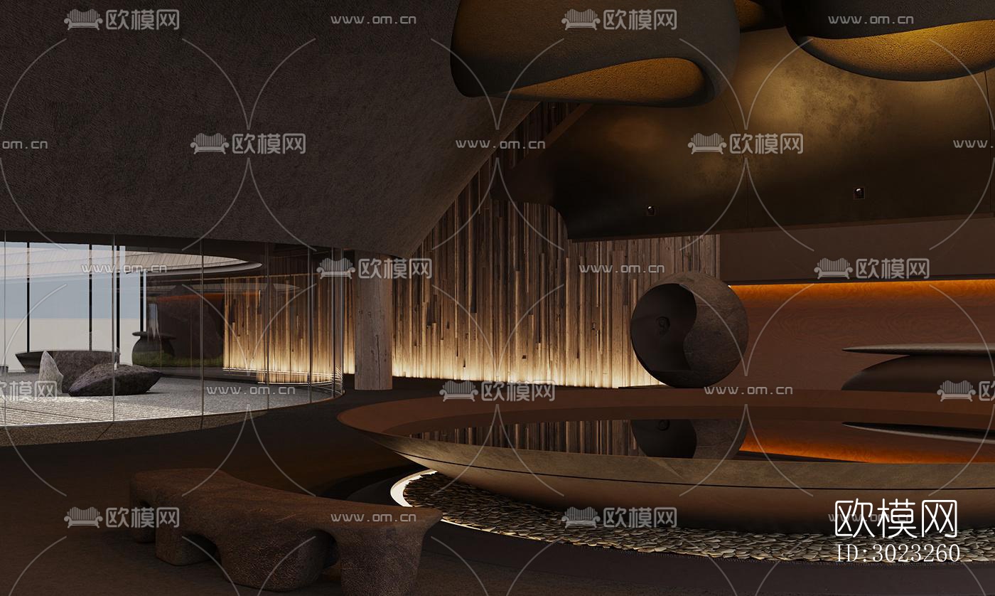 侘寂酒店民宿效果图下载（渲染图1）