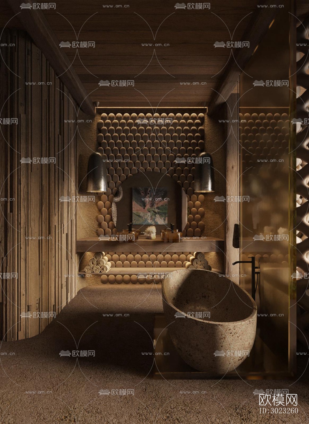 侘寂酒店民宿效果图下载（渲染图14）