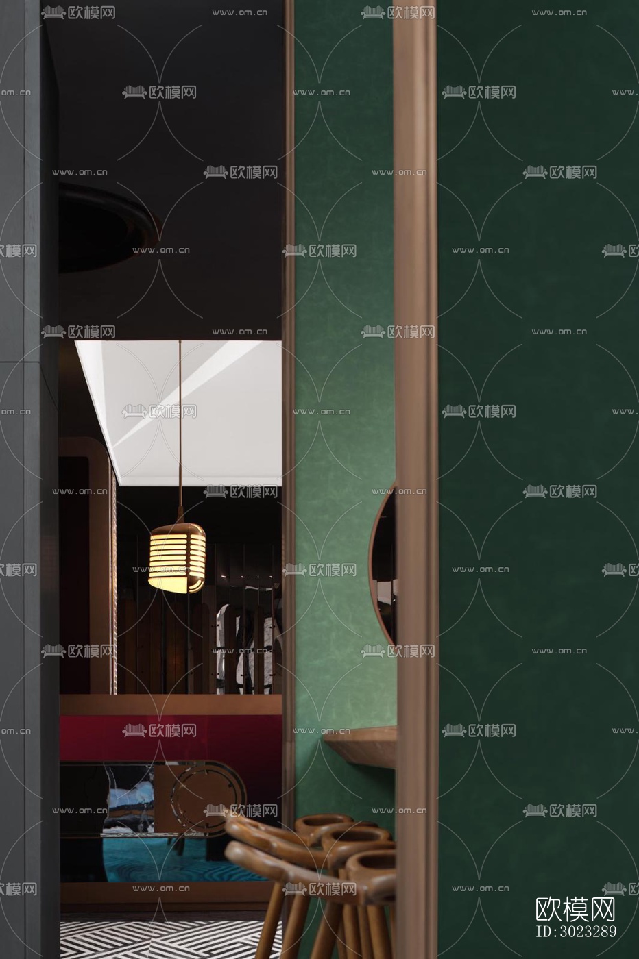 现代酒店民宿效果图下载（渲染图7）