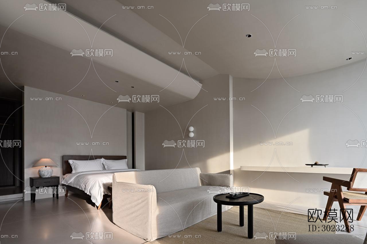 现代酒店民宿效果图下载（渲染图18）