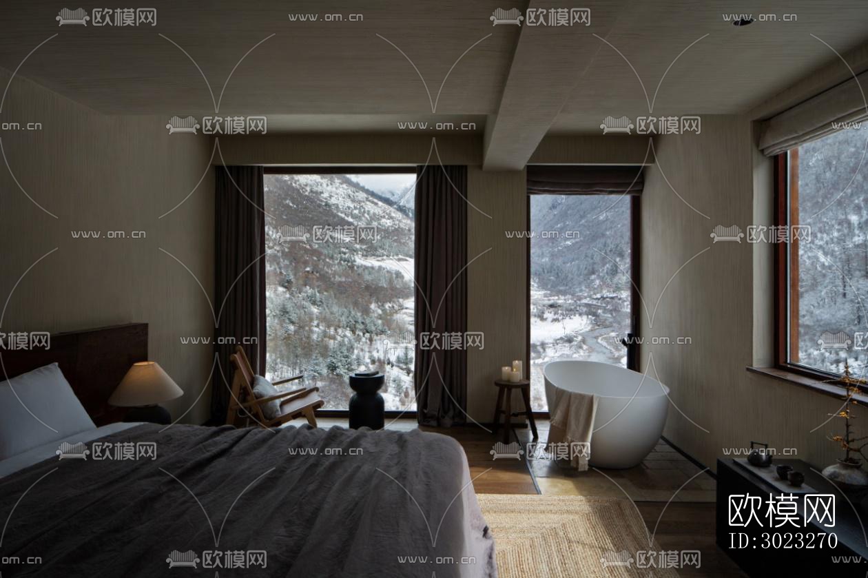 北欧酒店民宿效果图下载（渲染图15）