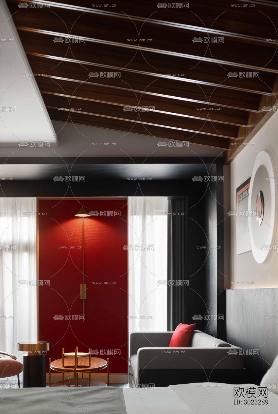 现代酒店民宿效果图下载（渲染图1）