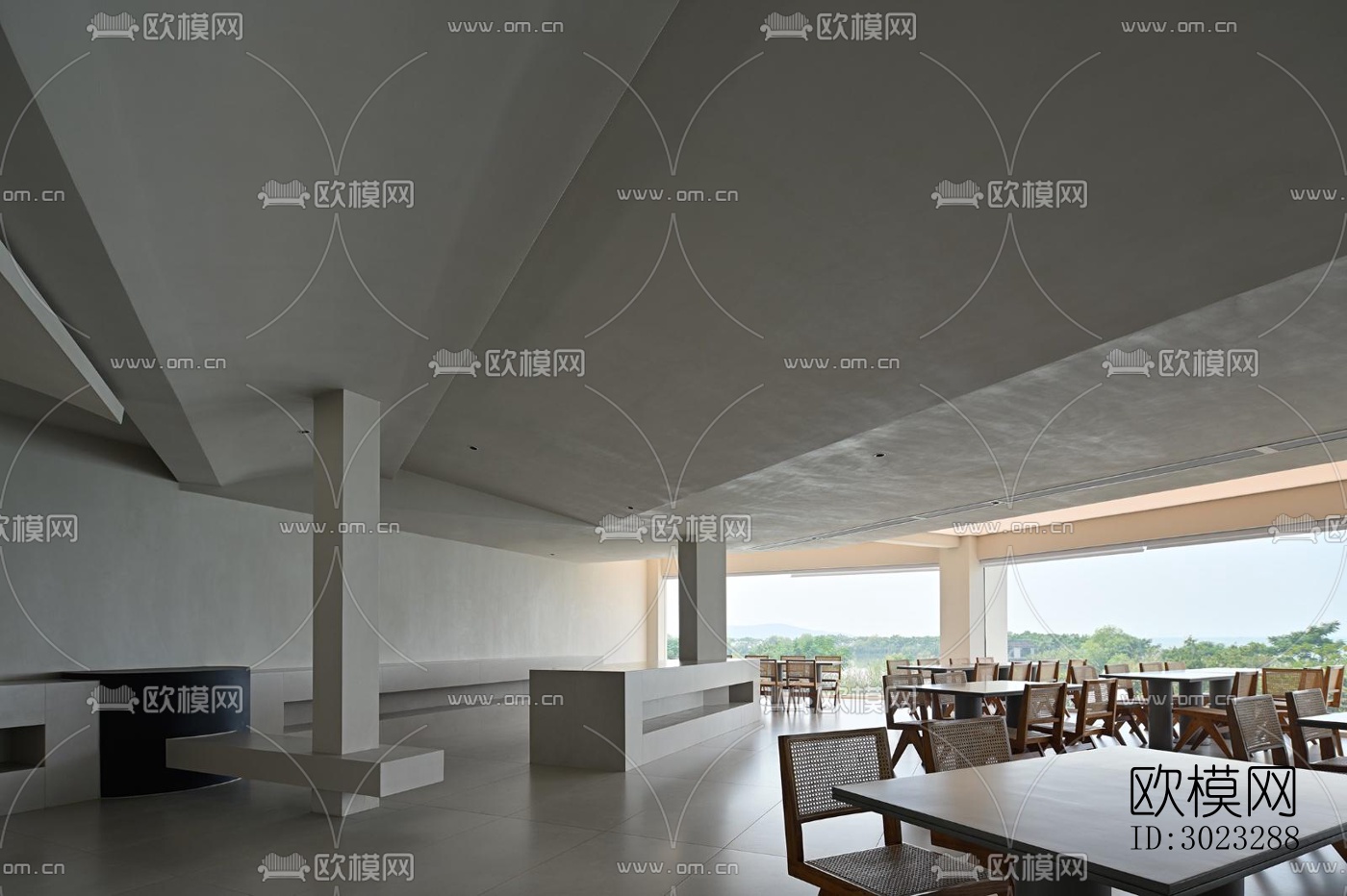 现代酒店民宿效果图下载（渲染图13）