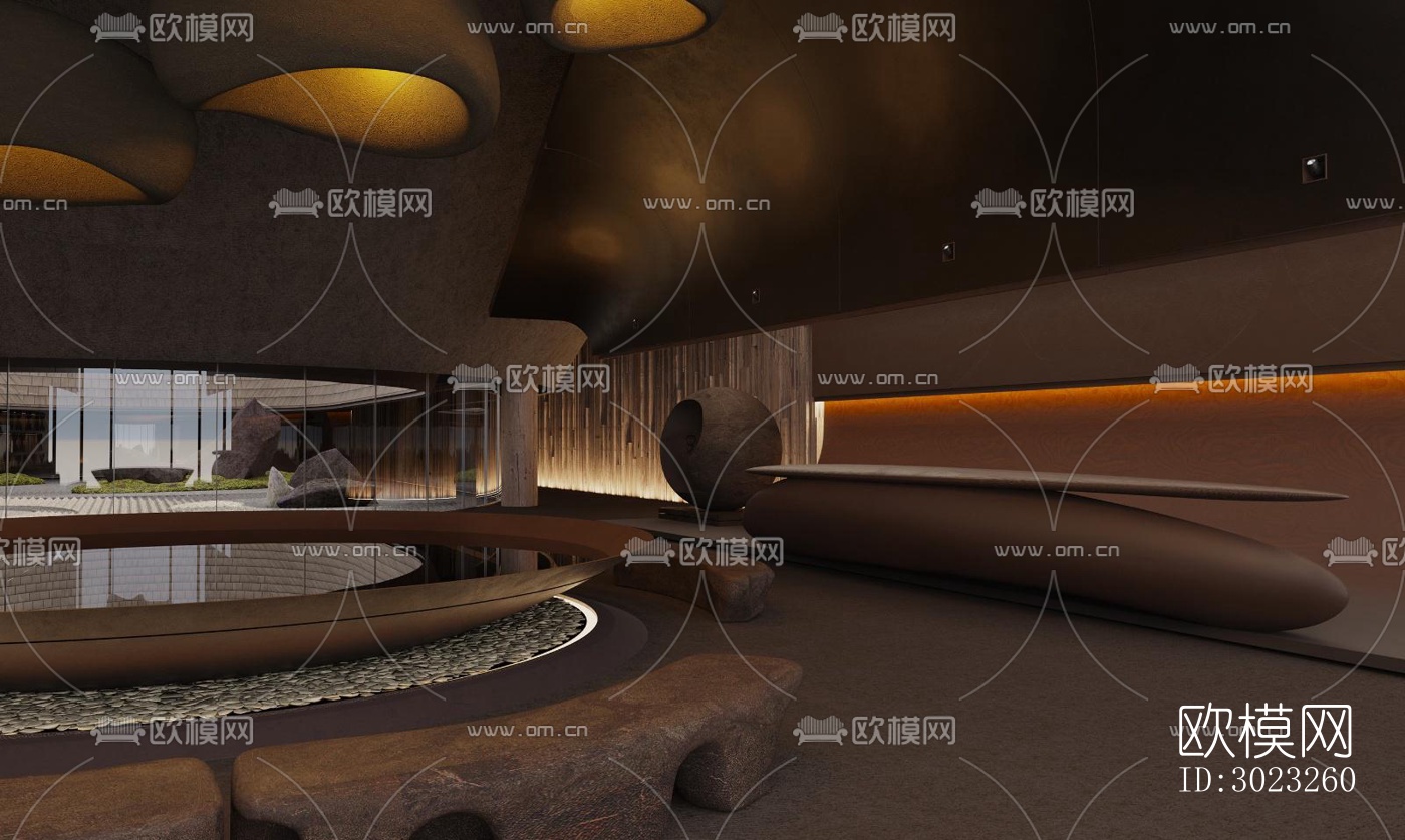 侘寂酒店民宿效果图下载（渲染图5）