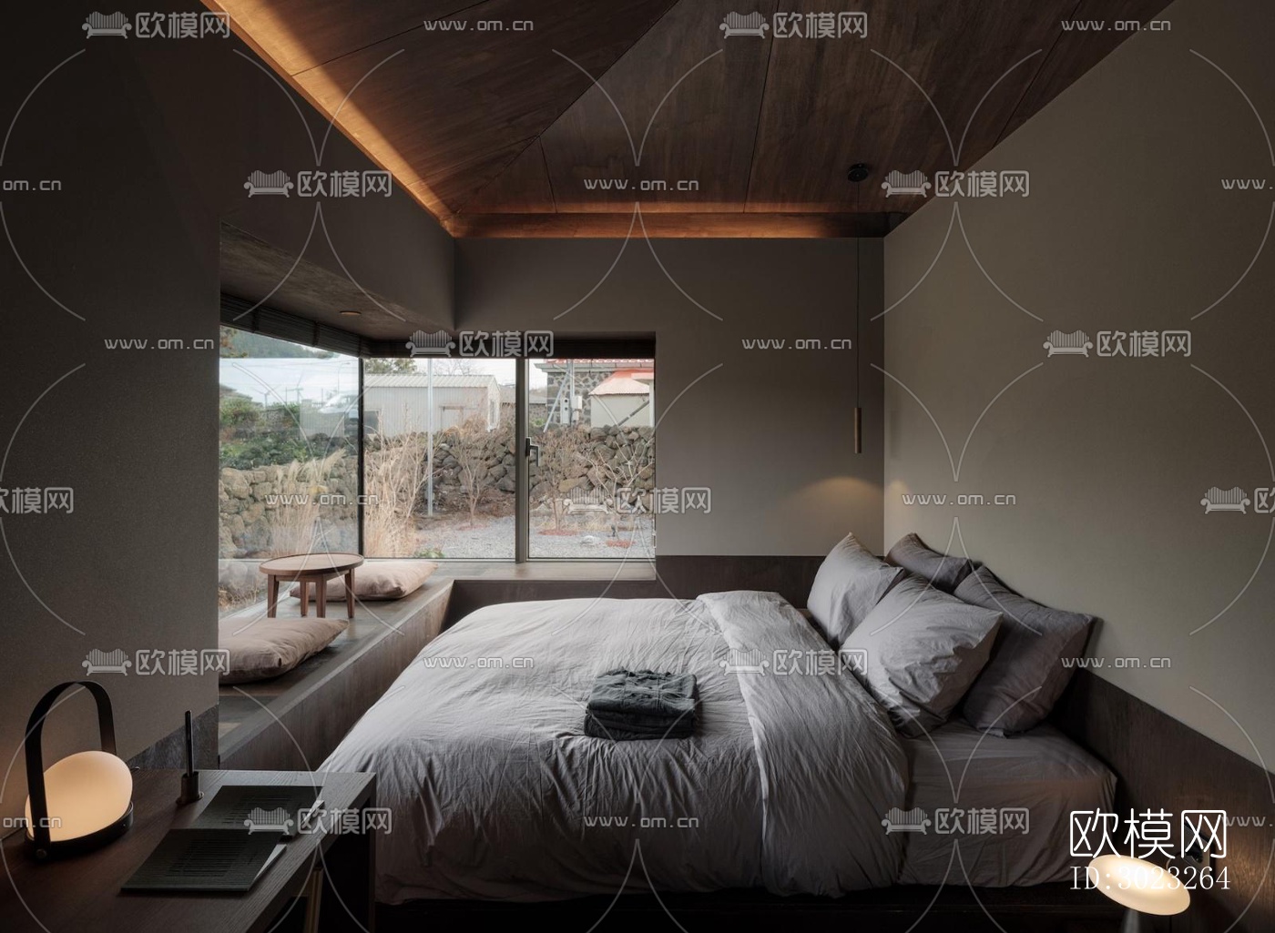 侘寂酒店民宿效果图下载（渲染图2）