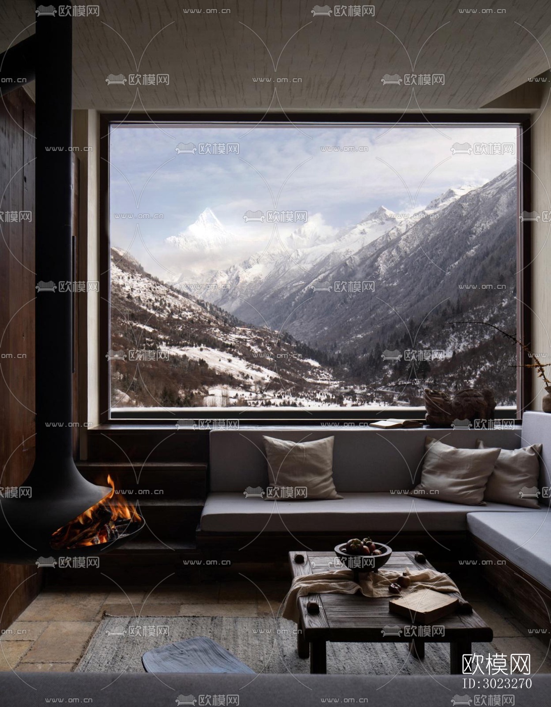 北欧酒店民宿效果图下载（渲染图12）