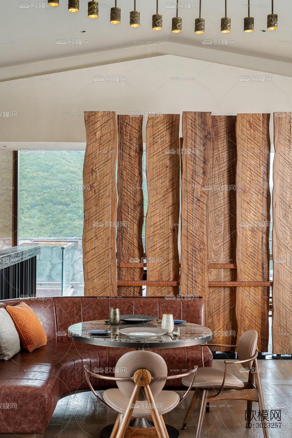 中古风酒店民宿效果图下载（渲染图6）